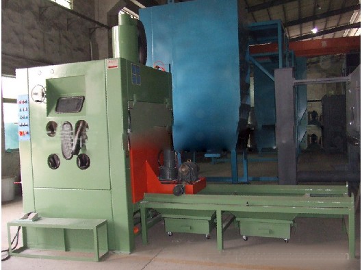 重型模具專用噴砂機，自動轉臺式手動噴砂機